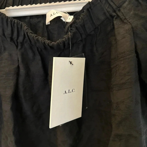 A.L.C black off shoulder top size 2 - Picture 5 of 6